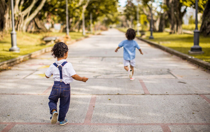 Kids at neighborhood park